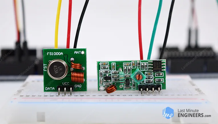 Modulos RF433 transmisor y receptor
