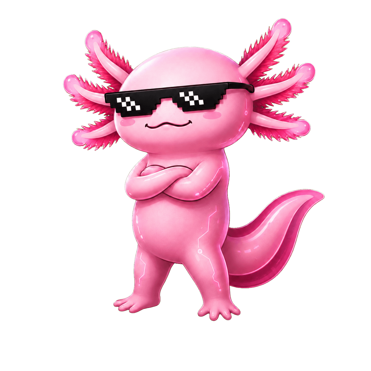Mascota ajolote de ESP32-TOOLS